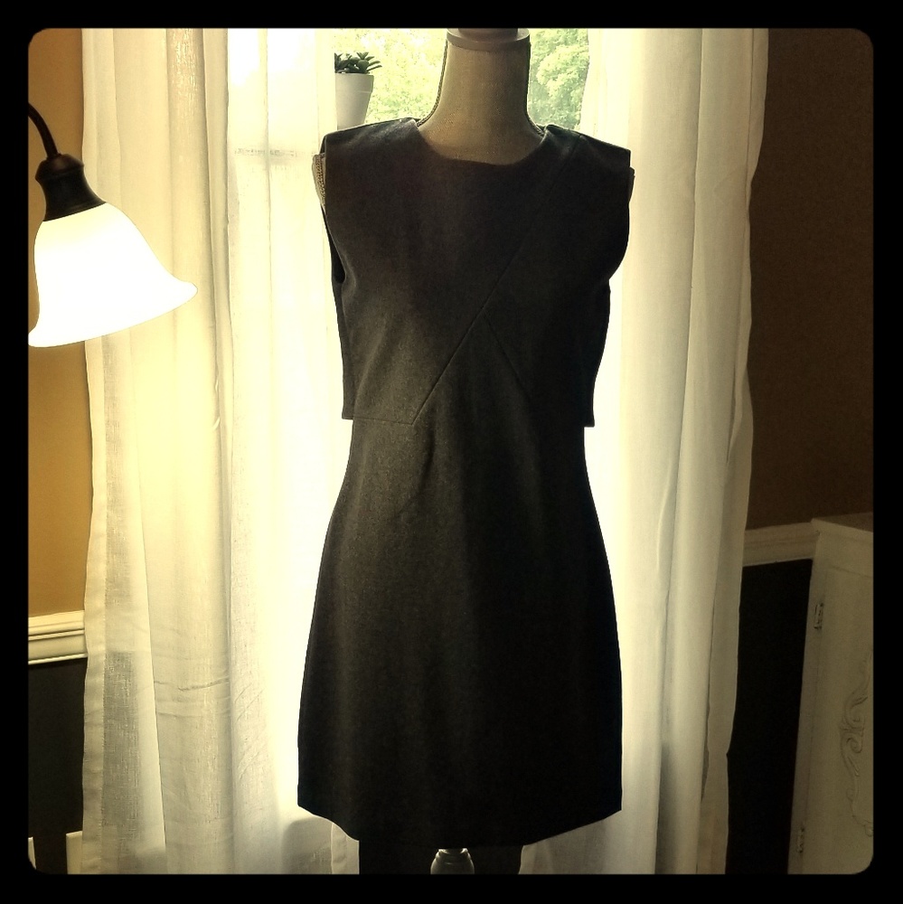 Kate Spade Saturday Brand wool blend gray dress